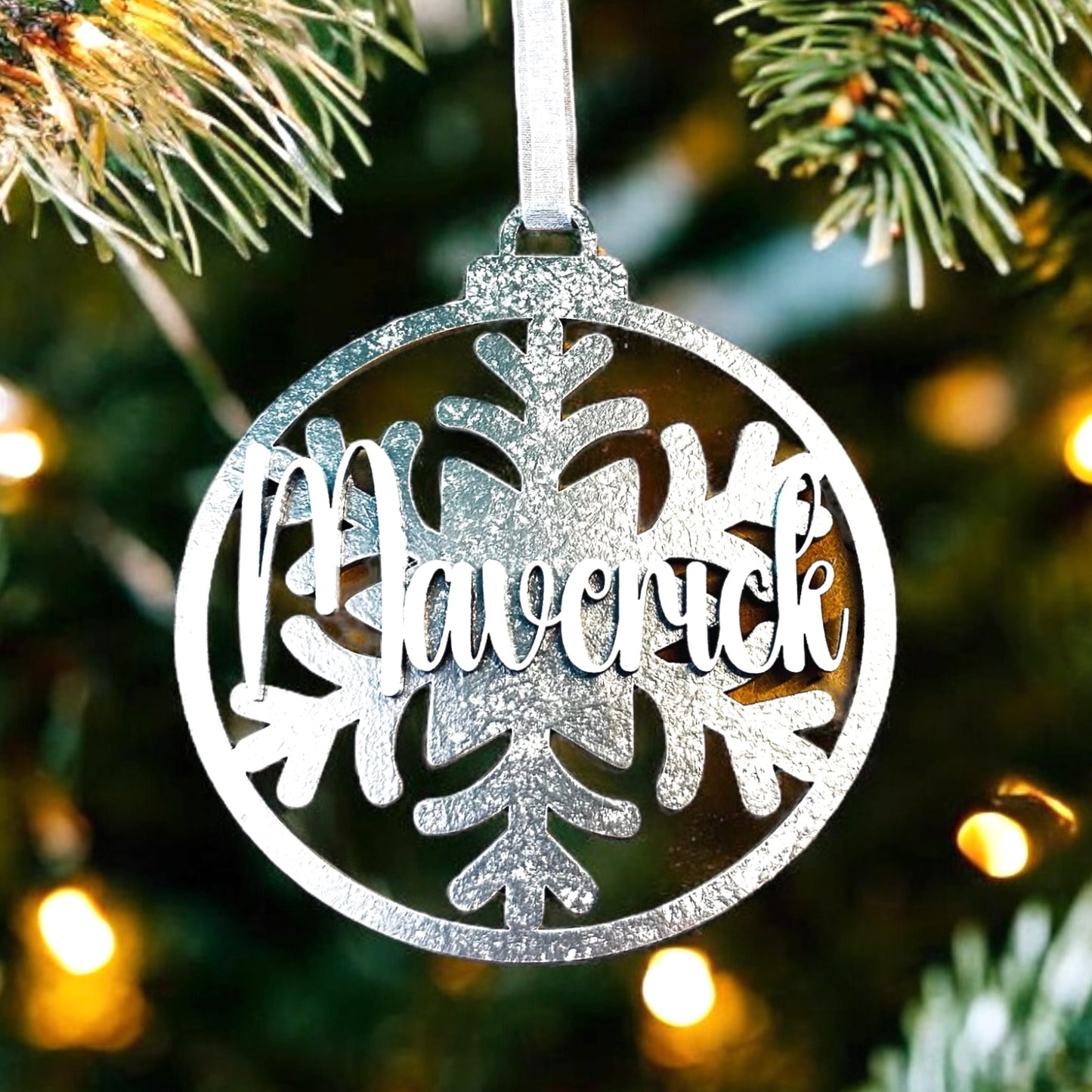 Beautiful Personalized Snowflake Ornament